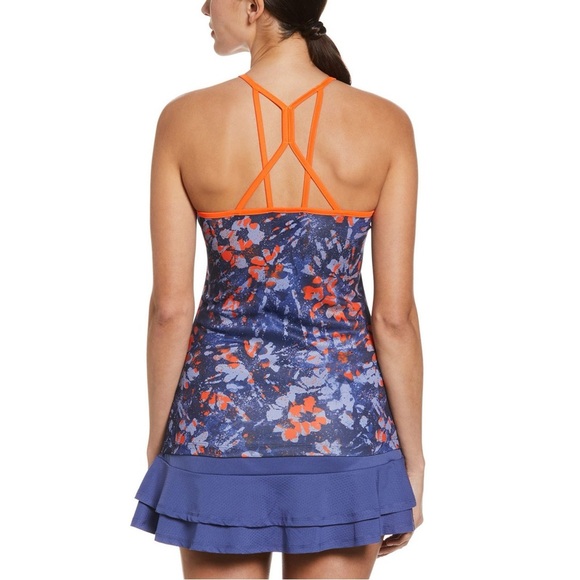 Grand Slam Active Floral Splatter Tennis Tank Top Top NWT - Picture 9 of 9
